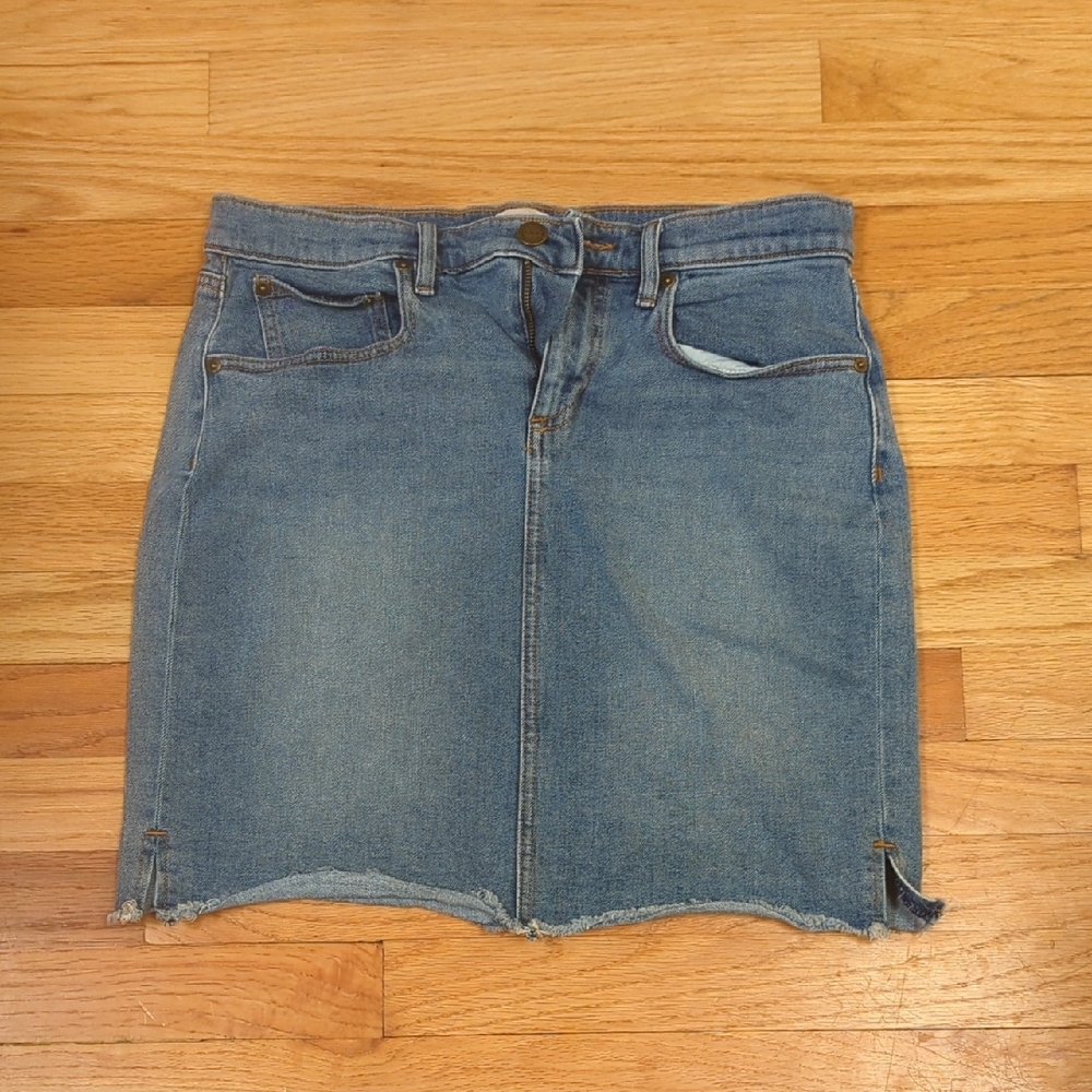 LOFT Classic Blue Denim Mini Skirt